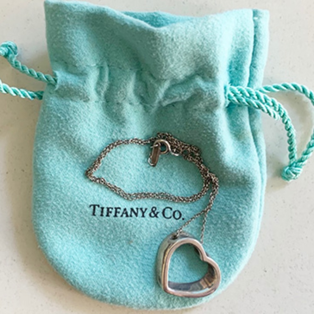Tiffany open heart necklace